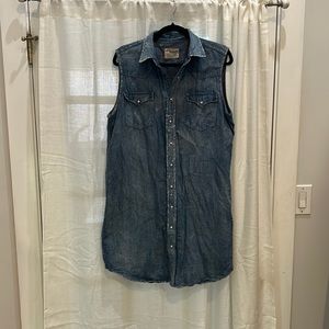 Women’s Polo Ralph Lauren Sleeveless Denim Dress Size 14